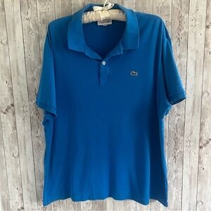 Lacoste Men's Blue Preppy Tennis Polo Shirt XXL
